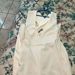 Lulus white wide legged jumpsuit